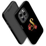 For iPhone 13 Pro Max Case, Protective Back Cover, Embellished Letter S | iCoverLover Australia