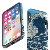 For iPhone XS Max Case, Protective Back Cover, Japanese Wave | iCoverLover Australia