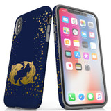 For iPhone XS Max Case, Protective Back Cover, Pisces Drawing | iCoverLover Australia