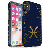 For iPhone XS Max Case, Protective Back Cover, Pisces Sign | iCoverLover Australia
