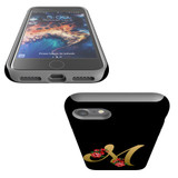 For Apple iPhone SE 5G (2022)/SE (2020)/8/7 Case, Protective Back Cover, Embellished Letter M | iCoverLover Australia