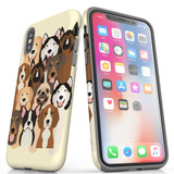 For iPhone XS Max Case, Protective Back Cover, Seamless Dogs | iCoverLover Australia
