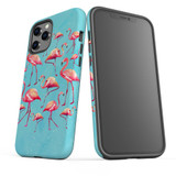 For iPhone 12/12 Pro Case, Protective Back Cover, Flamingoes | iCoverLover Australia