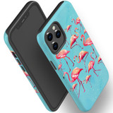 For iPhone 12/12 Pro Case, Protective Back Cover, Flamingoes | iCoverLover Australia