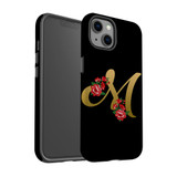 For iPhone 13 Case, Protective Back Cover, Embellished Letter M | iCoverLover Australia