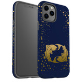 For iPhone 12/12 Pro Case, Protective Back Cover, Pisces Drawing | iCoverLover Australia