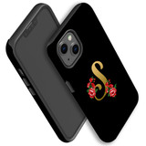 For iPhone 13 Case, Protective Back Cover, Embellished Letter S | iCoverLover Australia