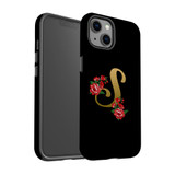 For iPhone 13 Case, Protective Back Cover, Embellished Letter S | iCoverLover Australia
