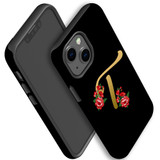 For iPhone 13 mini Case, Protective Back Cover, Embellished Letter T | iCoverLover Australia