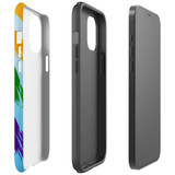 For iPhone 12/12 Pro Case, Protective Back Cover, Rainbow Brushes | iCoverLover Australia