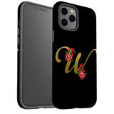 For iPhone 12 Pro Max Case, Protective Back Cover, Embellished Letter W | iCoverLover Australia