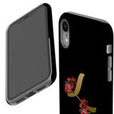 For iPhone XR Case, Protective Back Cover, Embellished Letter L | iCoverLover Australia