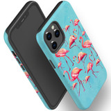 For iPhone 12 Pro Max Case, Protective Back Cover, Flamingoes | iCoverLover Australia
