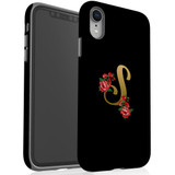 For iPhone XR Case, Protective Back Cover, Embellished Letter S | iCoverLover Australia