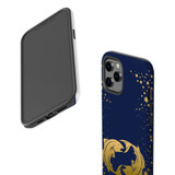 For iPhone 12 Pro Max Case, Protective Back Cover, Pisces Drawing | iCoverLover Australia