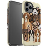 For iPhone 12 Pro Max Case, Protective Back Cover, Seamless Dogs | iCoverLover Australia