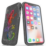 For iPhone XS Max Case, Protective Back Cover, Colorful Lizard | iCoverLover Australia
