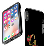 For iPhone XS Max Case, Protective Back Cover, Embellished Letter G | iCoverLover Australia