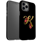 For iPhone 12/12 Pro Case, Protective Back Cover, Embellished Letter K | iCoverLover Australia