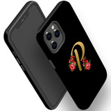 For iPhone 12/12 Pro Case, Protective Back Cover, Embellished Letter P | iCoverLover Australia