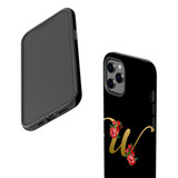 For iPhone 12/12 Pro Case, Protective Back Cover, Embellished Letter W | iCoverLover Australia