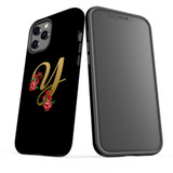 For iPhone 12/12 Pro Case, Protective Back Cover, Embellished Letter Y | iCoverLover Australia