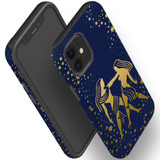For iPhone 12 mini Case, Protective Back Cover, Gemini Drawing | iCoverLover Australia