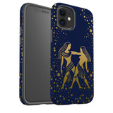 For iPhone 12 mini Case, Protective Back Cover, Gemini Drawing | iCoverLover Australia