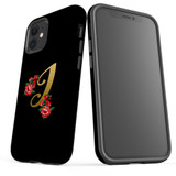 For iPhone 12 mini Case, Protective Back Cover, Embellished Letter I | iCoverLover Australia