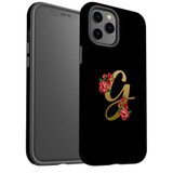 For iPhone 12 Pro Max Case, Protective Back Cover, Embellished Letter G | iCoverLover Australia