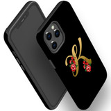 For iPhone 12 Pro Max Case, Protective Back Cover, Embellished Letter K | iCoverLover Australia