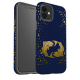 For iPhone 12 mini Case, Protective Back Cover, Pisces Drawing | iCoverLover Australia