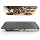 For iPhone 12 mini Case, Protective Back Cover, Seamless Dogs | iCoverLover Australia