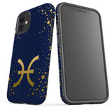 For iPhone 12 mini Case, Protective Back Cover, Pisces Sign | iCoverLover Australia