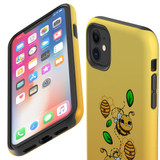 For iPhone 11 Case, Protective Back Cover, Honey Bees | iCoverLover Australia
