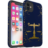 For iPhone 11 Case, Protective Back Cover, Libra Drawing | iCoverLover Australia