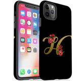 For iPhone 11 Pro Max Case, Protective Back Cover, Embellished Letter H | iCoverLover Australia