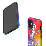 For iPhone 12 mini Case, Protective Back Cover, Rainbow Lizard | iCoverLover Australia