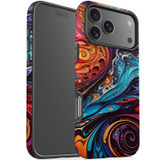 For Apple iPhone 17 Pro Max Case, MagSafe Compatible Protective Cover, Swirling Paint | iCoverLover Australia