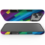 For Apple iPhone 17 Pro Max Case, MagSafe Compatible Protective Cover, Lined Rainbow | iCoverLover Australia