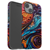For iPhone 14 Case, Protective MagSafe Compatible Cover, Swirling Paint | iCoverLover Australia