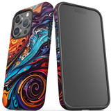 For iPhone 14 Pro Case, Protective MagSafe Compatible Cover, Swirling Paint | iCoverLover Australia