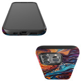 For iPhone 14 Pro Case, Protective MagSafe Compatible Cover, Swirling Paint | iCoverLover Australia