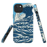 For iPhone 14 Plus Case, Protective MagSafe Compatible Cover, Japanese Wave | iCoverLover Australia