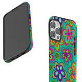 For iPhone 14 Pro Max Case, Protective MagSafe Compatible Cover, Retro Floral Design | iCoverLover Australia