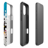 For iPhone 16 Pro Case, Protective MagSafe Compatible Cover, Dark Splatter | iCoverLover Australia
