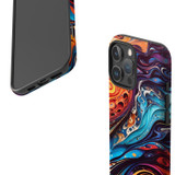 For iPhone 16 Pro Case, Protective MagSafe Compatible Cover, Swirling Paint | iCoverLover Australia