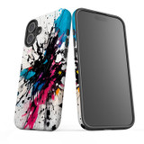 For iPhone 16 Case, Protective MagSafe Compatible Cover, Dark Splatter | iCoverLover Australia