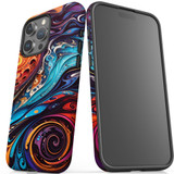 For iPhone 14 Pro Max Case, Protective MagSafe Compatible Cover, Swirling Paint | iCoverLover Australia