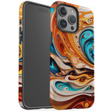 For iPhone 15 Pro Max Tough Case Compatible with MagSafe, Swirling Gold | iCoverLover Australia